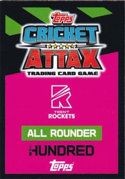 2023 Topps Cricket Attax The Hundred #50 Lewis Gregory Back