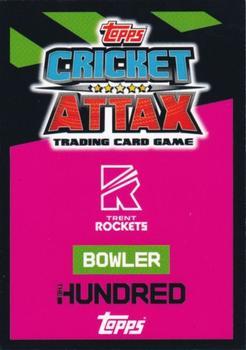 2023 Topps Cricket Attax The Hundred #54 Sam Cook Back