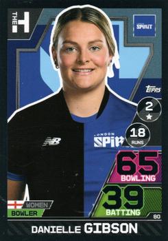 2023 Topps Cricket Attax The Hundred #80 Danielle Gibson Front