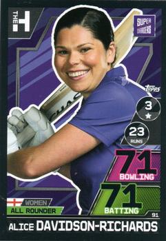 2023 Topps Cricket Attax The Hundred #91 Alice Davidson-Richards Front