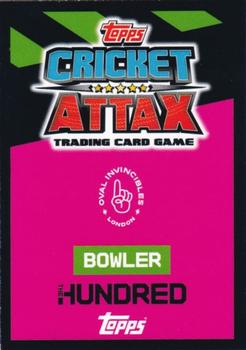 2023 Topps Cricket Attax The Hundred #97 Mady Villiers Back