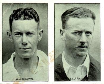1934 Amalgamated Press Test Match Favourites (Pairs) #NNO Bill Brown / Edward Clark Front