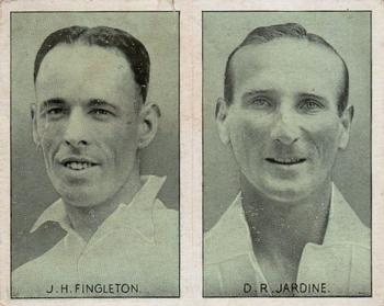 1934 Amalgamated Press Test Match Favourites (Pairs) #NNO Jack Fingleton / Douglas Jardine Front