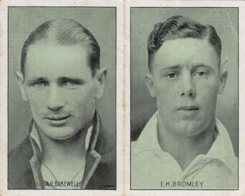 1934 Amalgamated Press Test Match Favourites (Pairs) #NNO Alfred Bakewell / Ernest Bromley Front