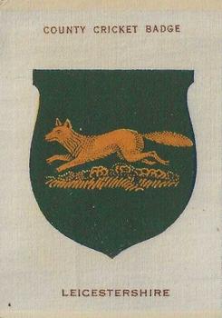 1921 Godfrey Phillips County Cricket Badges Silks #NNO Leicestershire Front