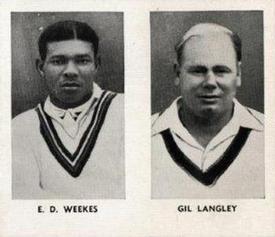 1956 D.C.Thomson The World's Best Cricketers (Adventure) Paired #1-4 Everton Weekes / Gil Langley Front