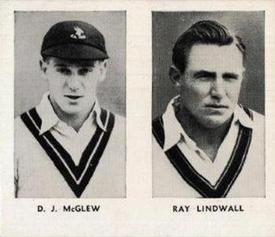 1956 D.C.Thomson The World's Best Cricketers (Hotspur) Paired #1-4 Derrick McGlew / Ray Lindwall Front