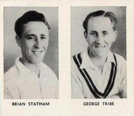 1956 D.C.Thomson The World's Best Cricketers (Hotspur) Paired #2-5 Brian Statham / George Tribe Front