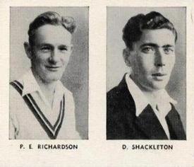 1956 D.C.Thomson The World's Best Cricketers (Hotspur) Paired #3-6 Peter Richardson / Derek Shackleton Front