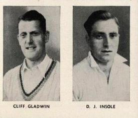 1956 D.C.Thomson The World's Best Cricketers (Hotspur) Paired #9-12 Cliff Gladwin / Doug Insole Front