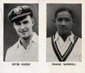1956 D.C.Thomson The World's Best Cricketers (Rover) Paired #7-10 Peter Burge / Frank Worrell Front