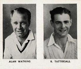 1956 D.C.Thomson The World's Best Cricketers (Rover) Paired #9-12 Alan Watkins / Roy Tattersall Front