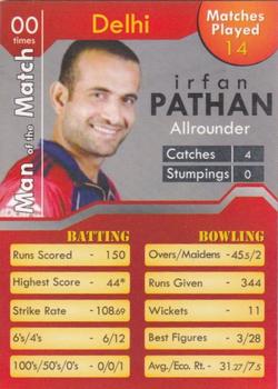 2011 Flip Cards IPL Cricket League #NNO Irfan Pathan Front