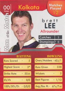 2011 Flip Cards IPL Cricket League #NNO Brett Lee Front