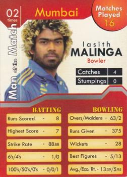 2011 Flip Cards IPL Cricket League #NNO Lasith Malinga Front