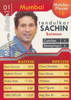 2011 Flip Cards IPL Cricket League #NNO Sachin Tendulkar Front