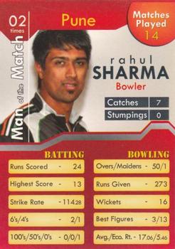 2011 Flip Cards IPL Cricket League #NNO Rahul Sharma Front