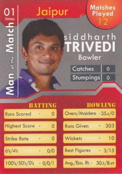2011 Flip Cards IPL Cricket League #NNO Siddharth Trivedi Front