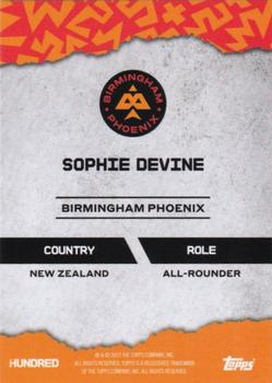 2023 Topps The Hundred #NNO Sophie Devine Back