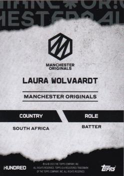 2023 Topps The Hundred #NNO Laura Wolvaardt Back