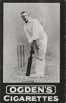 1901-02 Ogden's English Cricketer Series #2 Arthur Jones Front