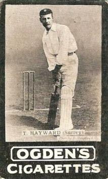 1901-02 Ogden's English Cricketer Series #4 Tom Hayward Front