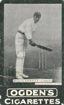 1901-02 Ogden's English Cricketer Series #5 Harold Garnett Front