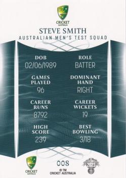 2023-24 TLA Traders Cricket Australia Luxe #008 Steve Smith Back