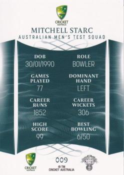 2023-24 TLA Traders Cricket Australia Luxe #009 Mitchell Starc Back