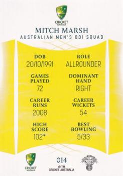 2023-24 TLA Traders Cricket Australia Luxe #014 Mitch Marsh Back