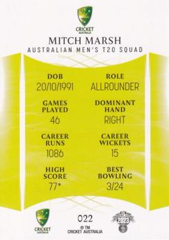 2023-24 TLA Traders Cricket Australia Luxe #022 Mitch Marsh Back