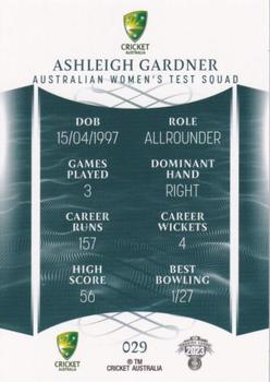 2023-24 TLA Traders Cricket Australia Luxe #029 Ashleigh Gardner Back