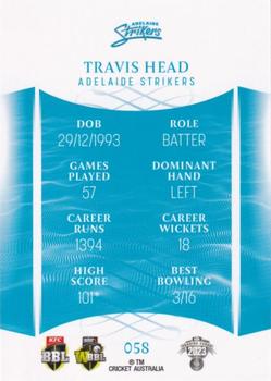 2023-24 TLA Traders Cricket Australia Luxe #058 Travis Head Back