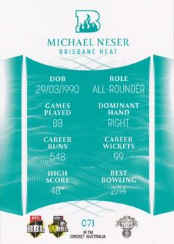 2023-24 TLA Traders Cricket Australia Luxe #071 Michael Neser Back