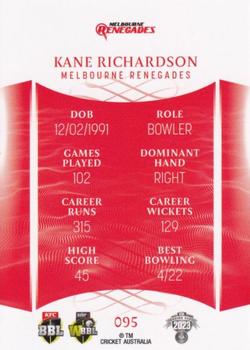 2023-24 TLA Traders Cricket Australia Luxe #095 Kane Richardson Back