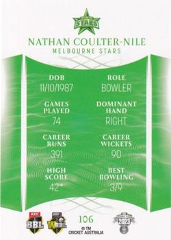 2023-24 TLA Traders Cricket Australia Luxe #106 Nathan Coulter-Nile Back
