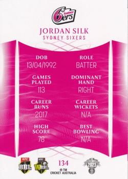 2023-24 TLA Traders Cricket Australia Luxe #134 Jordan Silk Back