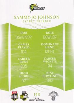 2023-24 TLA Traders Cricket Australia Luxe #148 Sammy-Jo Johnson Back