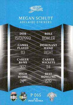 2023-24 TLA Traders Cricket Australia Luxe - Silver #P 065 Megan Schutt Back