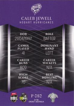 2023-24 TLA Traders Cricket Australia Luxe - Silver #P 082 Caleb Jewell Back