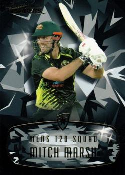 2023-24 TLA Traders Cricket Australia Luxe - Mojo Black Diamond #MB22 Mitch Marsh Front