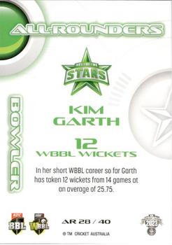 2023-24 TLA Traders Cricket Australia Luxe - All-Rounders #AR 28 Kim Garth Back