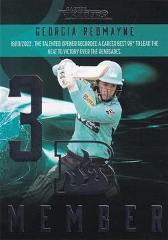 2023-24 TLA Traders Cricket Australia Luxe - 22/23 Season To Remember #STR 06 Georgia Redmayne Front