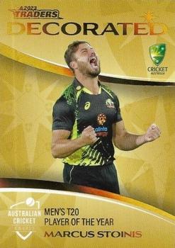 2023-24 TLA Traders Cricket Australia Luxe - Decorated Parallel #DP 07 Marcus Stoinis Front