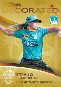 2023-24 TLA Traders Cricket Australia Luxe - Decorated Parallel #DP 09 Courtney Sippel Front