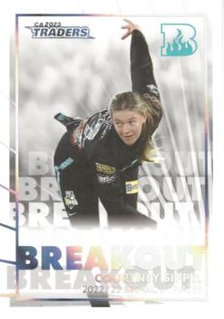 2023-24 TLA Traders Cricket Australia Luxe - Breakout #BO 06 Courtney Sippel Front