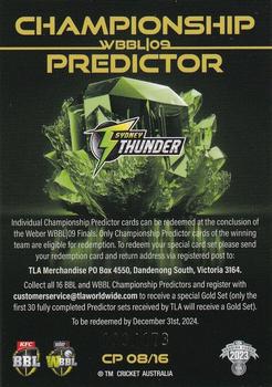 2023-24 TLA Traders Cricket Australia Luxe - Champions Predictor #CP 08 Sydney Thunder Back