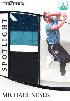 2023-24 TLA Traders Cricket Australia Luxe - Spotlight Match-Worn Jersey Patch #S4 Michael Neser Front