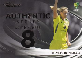 2023-24 TLA Traders Cricket Australia Luxe - Authentic Foil Number #AN 02 Ellyse Perry Front
