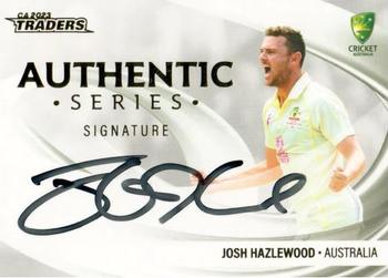 2023-24 TLA Traders Cricket Australia Luxe - Authentic Signature #ASW1 Josh Hazlewood Front